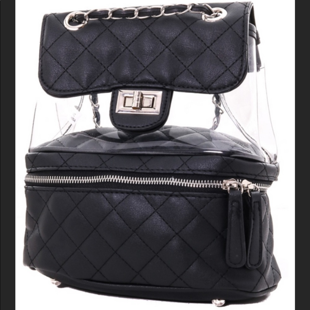 I can see you black backpack